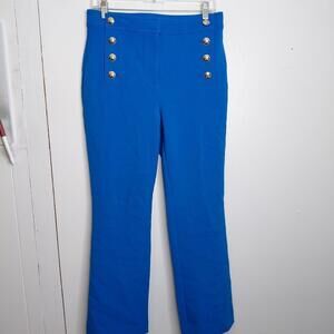 Ann Taylor Pants Womens 4 Sailor Royal Blue Office Straight Leg Business Ankle